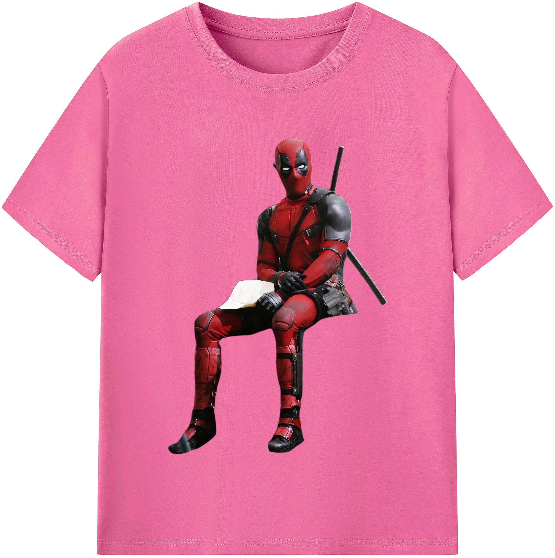 （画像用） Deadpool デッドプール レディースカジュアルプリントTシャツ（綿100％）